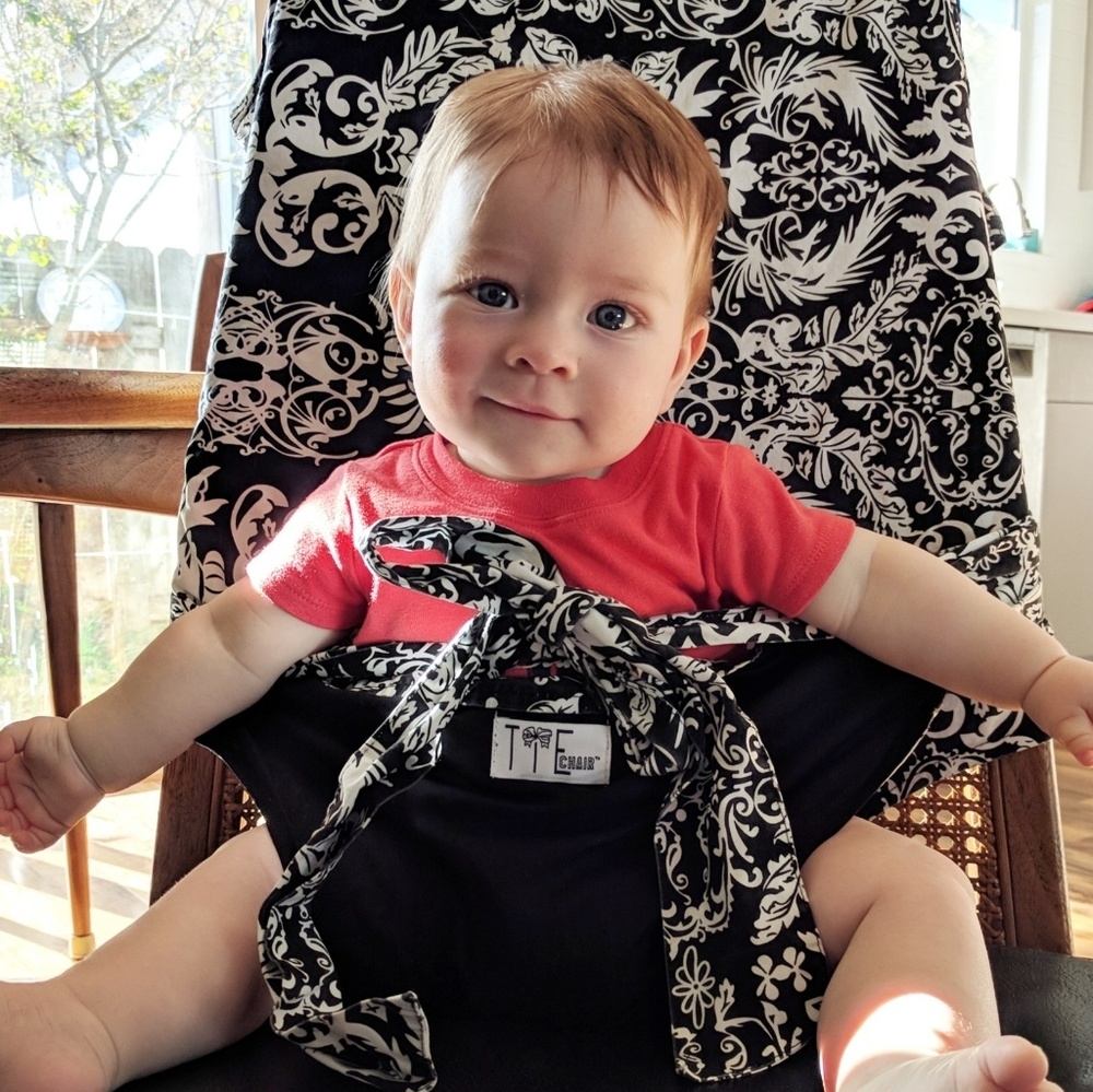 Tie Chair, cute baby not included